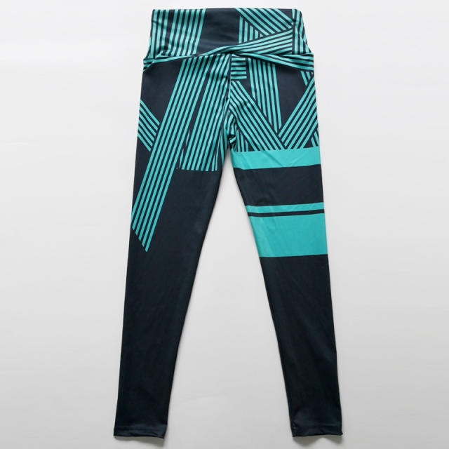 High Waist Sport Wear Sexy Fitness Pants Print Jogging Clothing PQHY505C