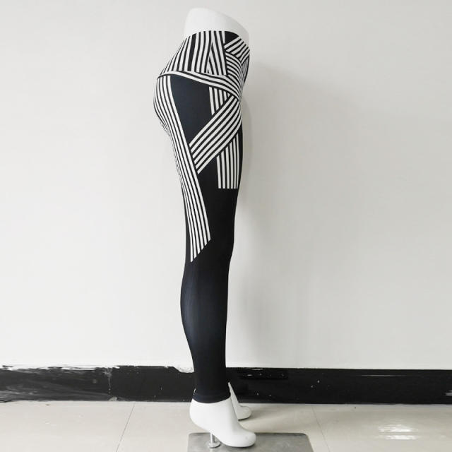 Sexy Fitness Pants Digital Printing Running Leggings PQHY505D