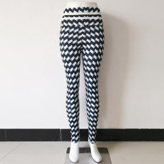 Stereoscopic Print Leggings Ourdoor High Waist Athletic Wear PQHY491