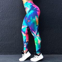 Geometric Printed Yoga Outfits Sexy Lift Butts Yoga Leggings PQHY552