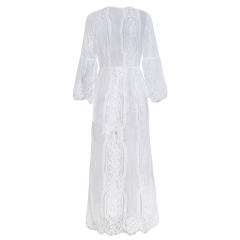 Mesh Women Cover-Ups Sexy Female Eyelash Lace Beachwear PQ22056A