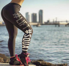 Sexy Fitness Leggings Ladies Sweatpants Capris PQYS6028A