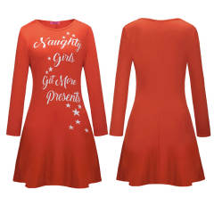 Merry Christmas Mini Dress Women Xmas Casual Dresses PQRYG1255
