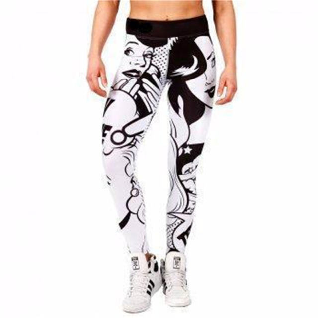 Digital Printing Fitness Leggings Women Active Wear PQYS7105