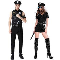 Women Halloween Carnival Cops Outfits Night Club Cosplay Police Costume PQPS1308A