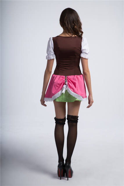 Women Carnival Oktoberfest Uniform Bavarian Cosplay Theme Costume PQPS8926