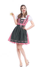 Bavarian Maid Cosplay Costume German Oktoberfest Beergirl Fancy Dress PQPS2841