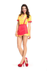 American Television Series 2 Broke Girls Role Cosplay Costume PQPS2118