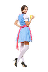 Bavarian Cosplay Bar Waitress Uniform Women German Oktoberfest Costume PQPS7106B