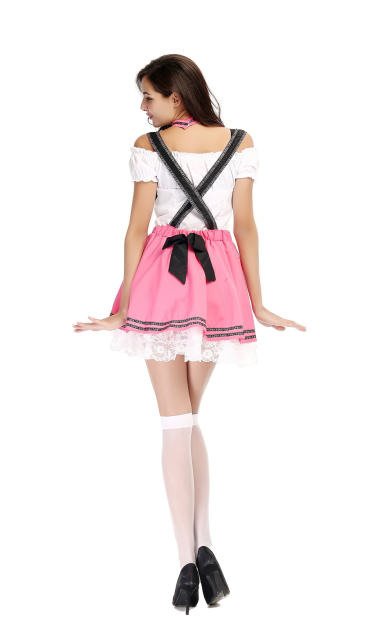 Waitress Uniform with Suspender Female Carnival Cosplay Dresses PQPS8927