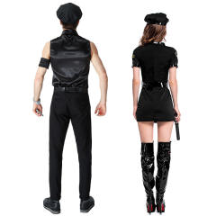 Women Halloween Carnival Cops Outfits Night Club Cosplay Police Costume PQPS1308A