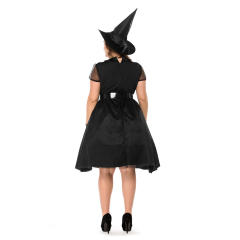 Plus Size Witches Costume Short Sleeve Black Gothic Beauties Uniform PQPS1727