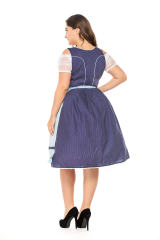 Carnival Mardi Gras Waitress Uniform Plus Size Oktoberfest Beer Girl Fancy Dress PQPS7203