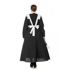 Plus Size England Cook Costume Carnival Maid Cosplay Fancy Dress PQPS1806