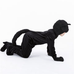 Halloween Black Cat Costume Children Carnival Stage Performance Outfit PQPS1714
