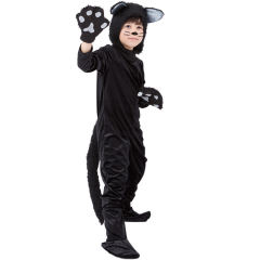 Halloween Black Cat Costume Children Carnival Stage Performance Outfit PQPS1714
