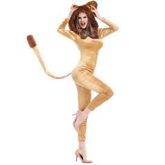 Halloween King of the Jungle Lion Costume for Women PQPS1715