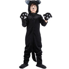 Halloween Black Cat Costume Children Carnival Stage Performance Outfit PQPS1714