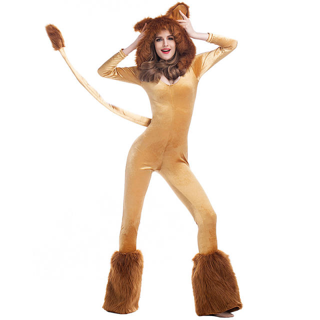 Halloween King of the Jungle Lion Costume for Women PQPS1715