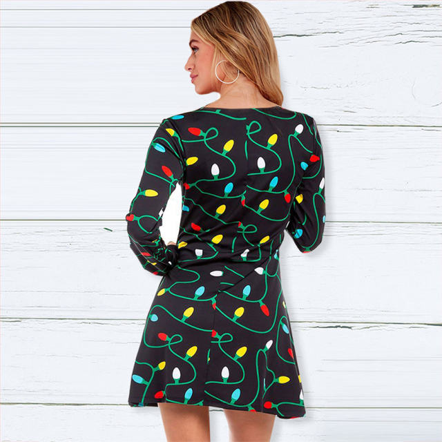 Christmas Fashion Dress for Women Winter Casual Dress PQRYG22925G