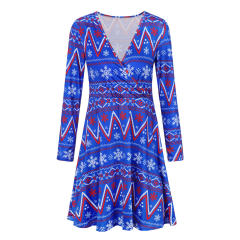 Christmas Streetwear for Women Long Sleeve Daily Dresss PQ22923E