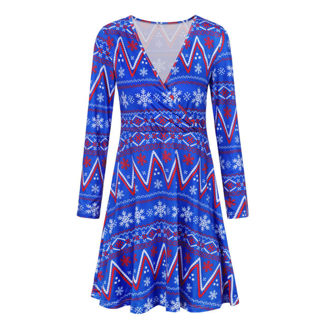 Christmas Streetwear for Women Long Sleeve Daily Dresss PQ22923E
