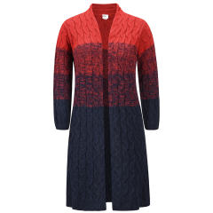 Winter Knitted Sweaters For Women Striped Long Sleeve Wool Coat PQLQ056