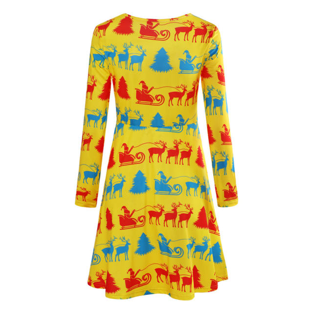 Christmas Mini Dresses for Women Santa Claus Style Dress PQ22925C