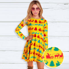 Christmas Mini Dresses for Women Santa Claus Style Dress PQ22925C