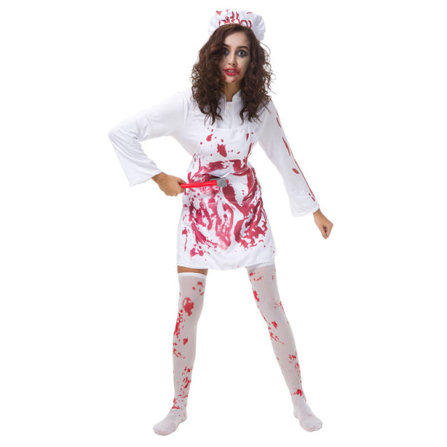 Halloween Cook Costume for Women Horror Cosplay Uniform PQ80891