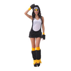 Faux Fur Sexy Dark Carnival Cartoon Cosplay Winter Penguin Costume PQ80508