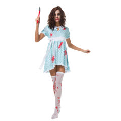 Female Zombie Blood Doll Costume Halloween Vampire Fancy Dress PQ80881