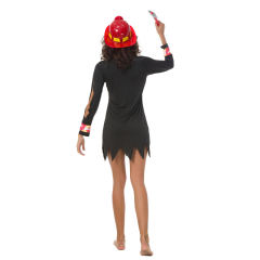 Halloween Adult Costume Female Fire Evil Firemen Costume PQ80883