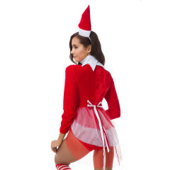 Christmas Costumes for Women Sexy Xmas Bodysuit with Hat PQ80990