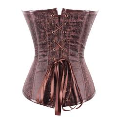 Steampunk Corset Gothic Leather Corset Corsages Sexy Corsage PQT8436