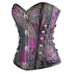Overbust Corsets Steampunk Corselet Gothic Clothing Classic Waist Trainer PQT8438