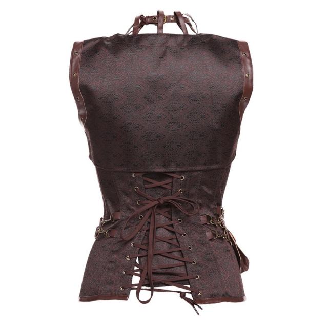 Women Gothic Corzzet Steampunk Luxury Medieval Punk Corset PQT8422C