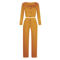 Long Sleeve Cardigan For Women Slim Buttoned Casual Tracksuits PQOM9141
