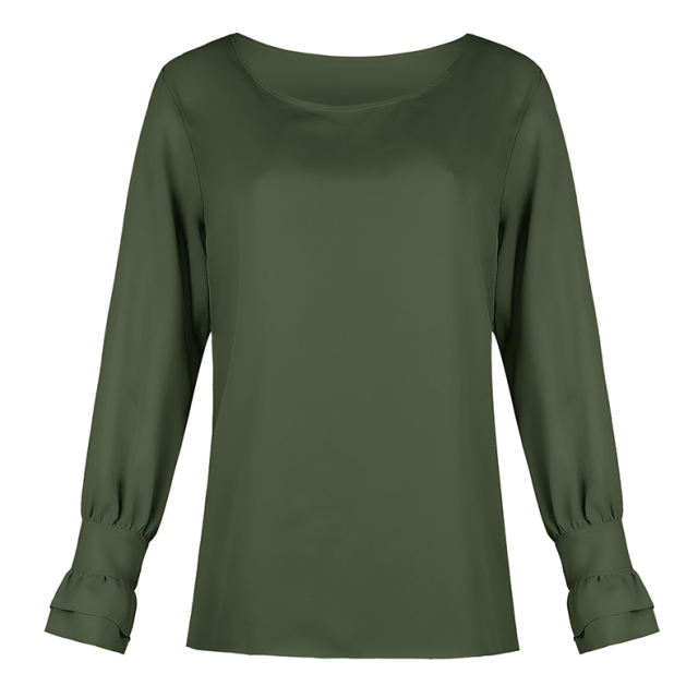 Long Sleeve Loose Tops Autumn Bottoming Shirt for Women PQOM9153
