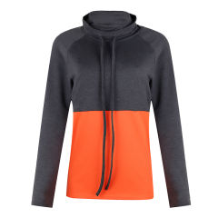 Contrast Color Autumn Hoodies Long Sleeve Sweater for Women PQOM9138