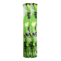 Floral Printed Casual Dresses Maxi Crew Neck Sexy Maxi Dress PQOM9041