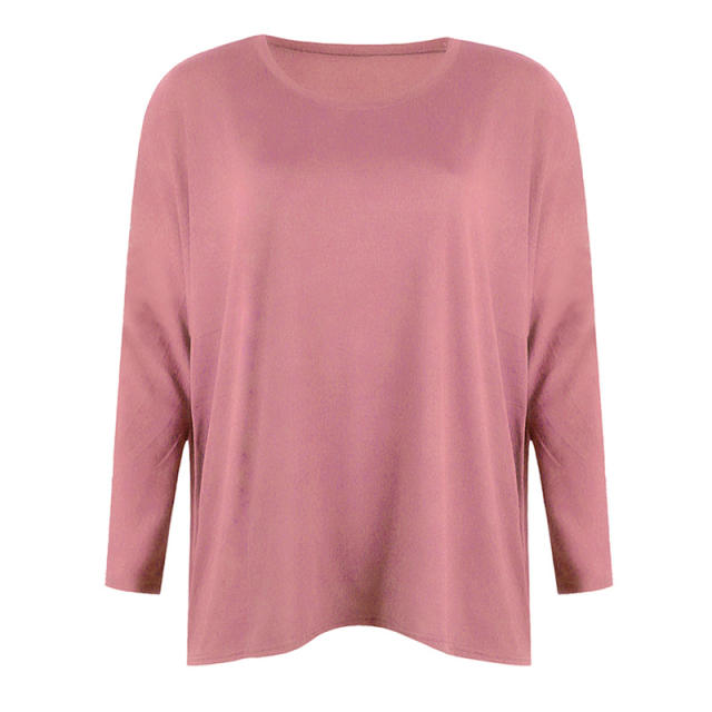 American Women T-Shirt Full Sleeve Crew Neck Fashion Tops PQOM9038