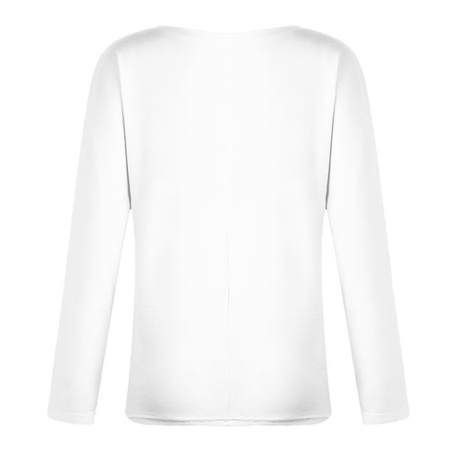 American Women Plus Size T-Shirt European Autumn Casual Streetwear PQOM9033