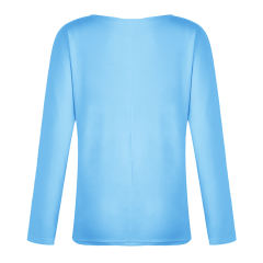American Women Plus Size T-Shirt European Autumn Casual Streetwear PQOM9033