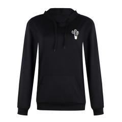 Long Sleeve Cactus Print Hoodies Autumn Winter Sweater for Women PQOM5053C