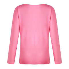 American Women Plus Size T-Shirt European Autumn Casual Streetwear PQOM9033