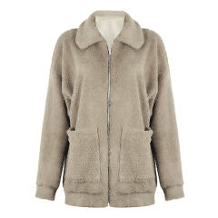 Loose Padded Woolen Coat Winter Jacket for Women PQOM9096A