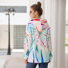 Paisley Printed Hoodies Long Sleeve Autumn Loose Tops PQOM9111B