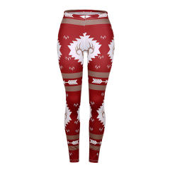 Slim Arrow Print Leggings Women Christmas Pencil Pants PQOM9131