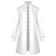 Medieval Retro Clothing Solid Color Men's Retro Coats PQMY002F